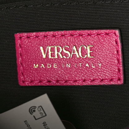 Versace Velvet Quilted Medusa Chain Crossbody Pink 6 of 8