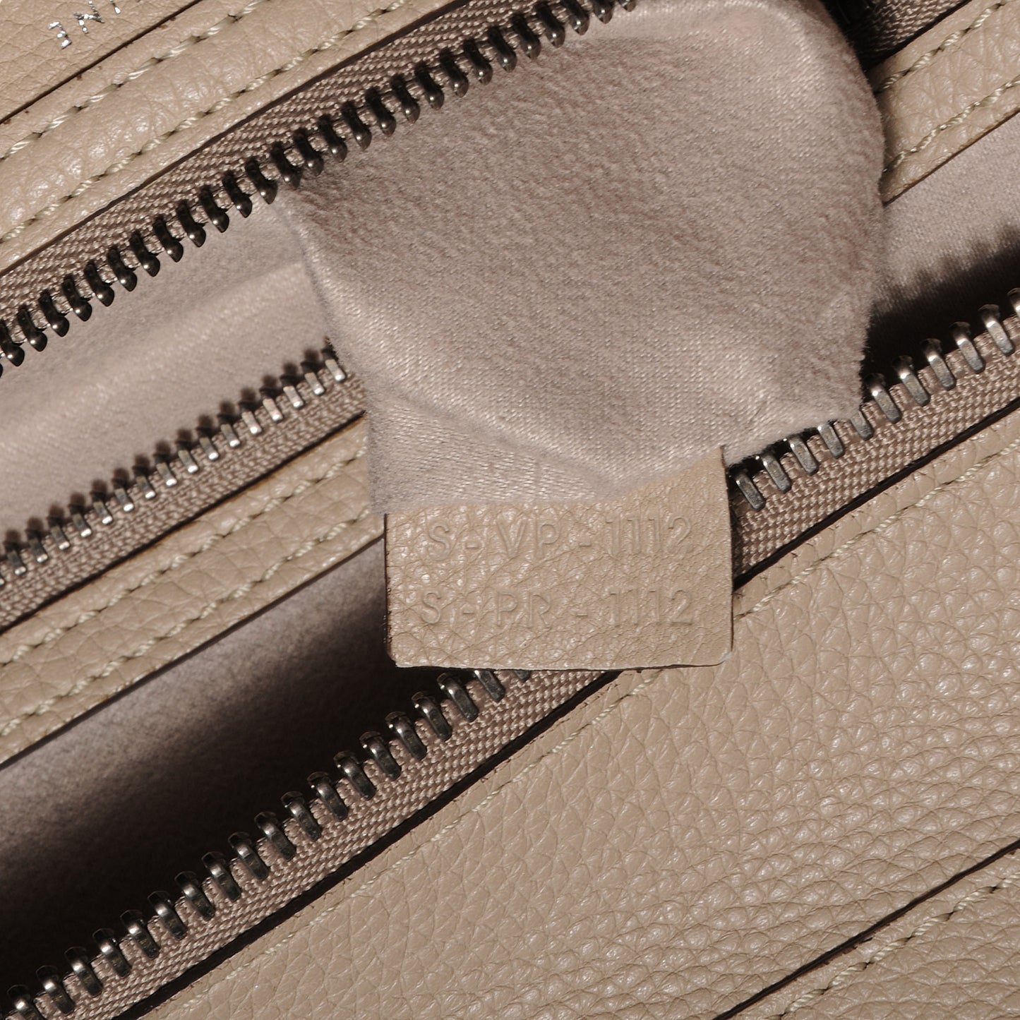 Drummed Calfskin Mini Luggage Dune
