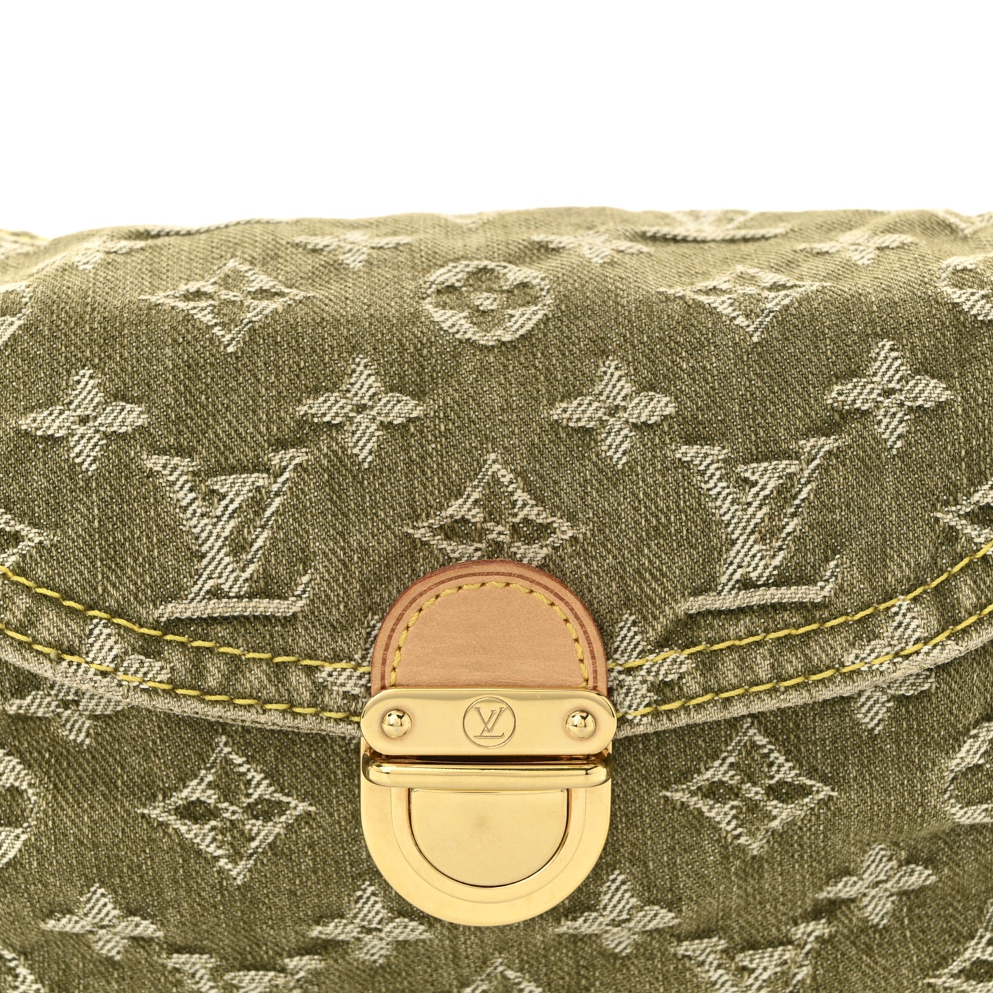 Monogram Denim Mini Pleaty Lichen