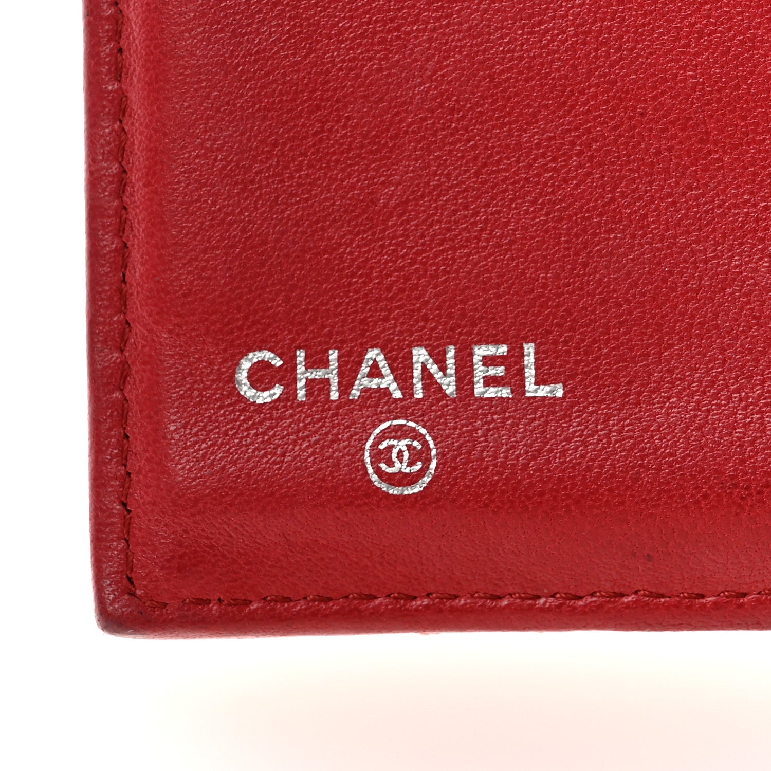 Chanel Lambskin Quilted Large Flap Wallet Red 6 of 12