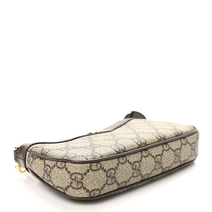 Gucci GG Supreme Monogram Textured Dollar Calfskin Mini Ophidia Chain Bag Beige Ebony 4 of 10
