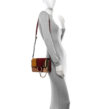 Chloe Suede Patchwork Small Faye Shoulder Bag Multicolor 2 of 13