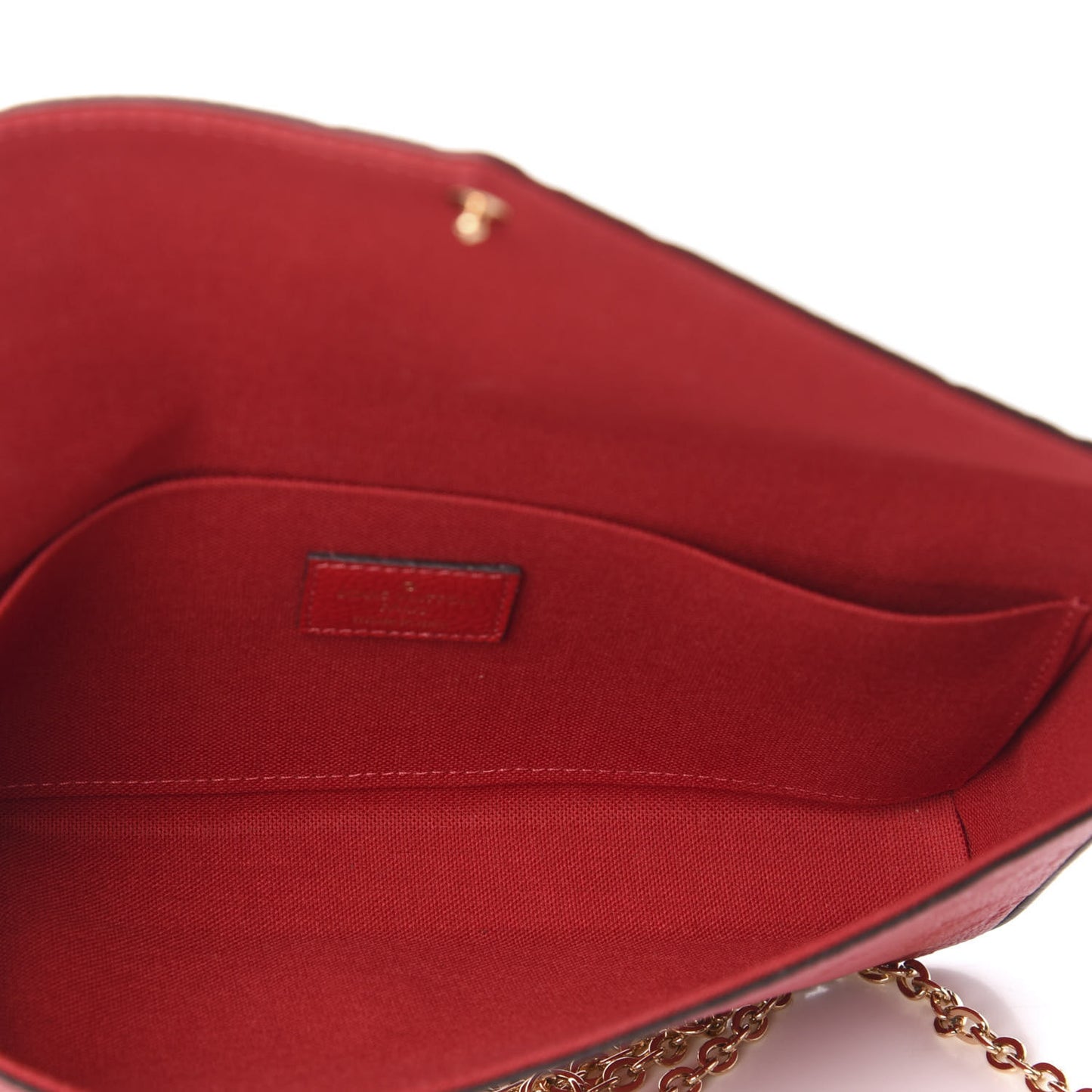 Empreinte Pochette Felicie Chain Wallet Scarlet