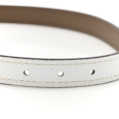 Hermes Epsom Swift 24mm Mors H Belt 70 28 Etoupe White 3 of 6