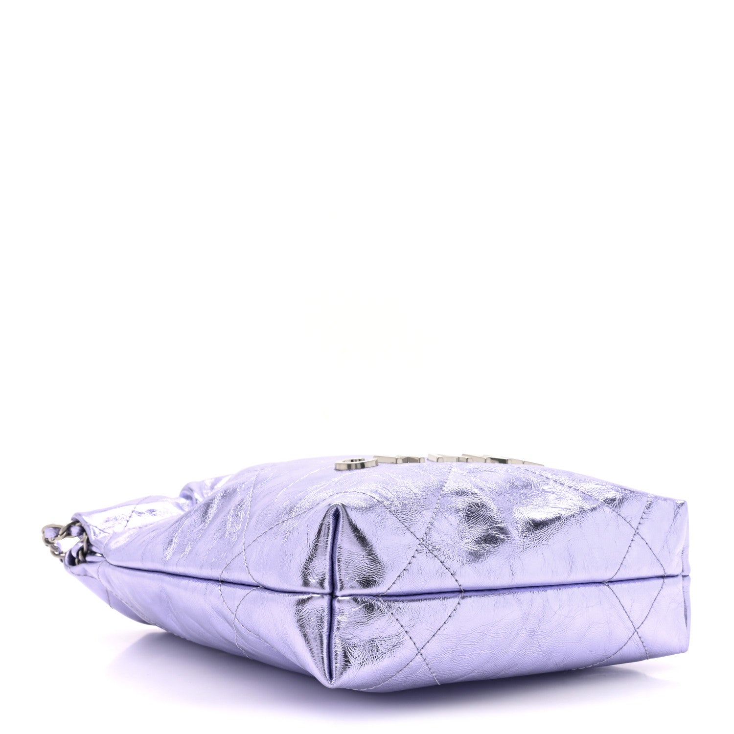 Chanel Metallic Calfskin Quilted Mini Chanel 22 Lilac 4 of 10