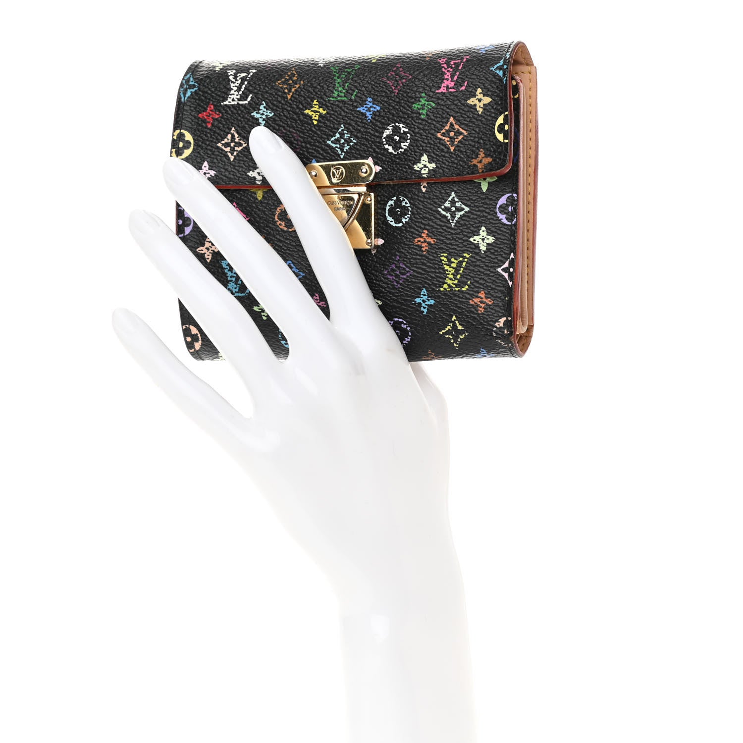 Louis Vuitton Monogram Multicolor Koala Wallet Black 2 of 14