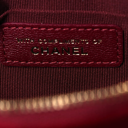 Chanel Velvet Pouch Burgundy 7 of 11