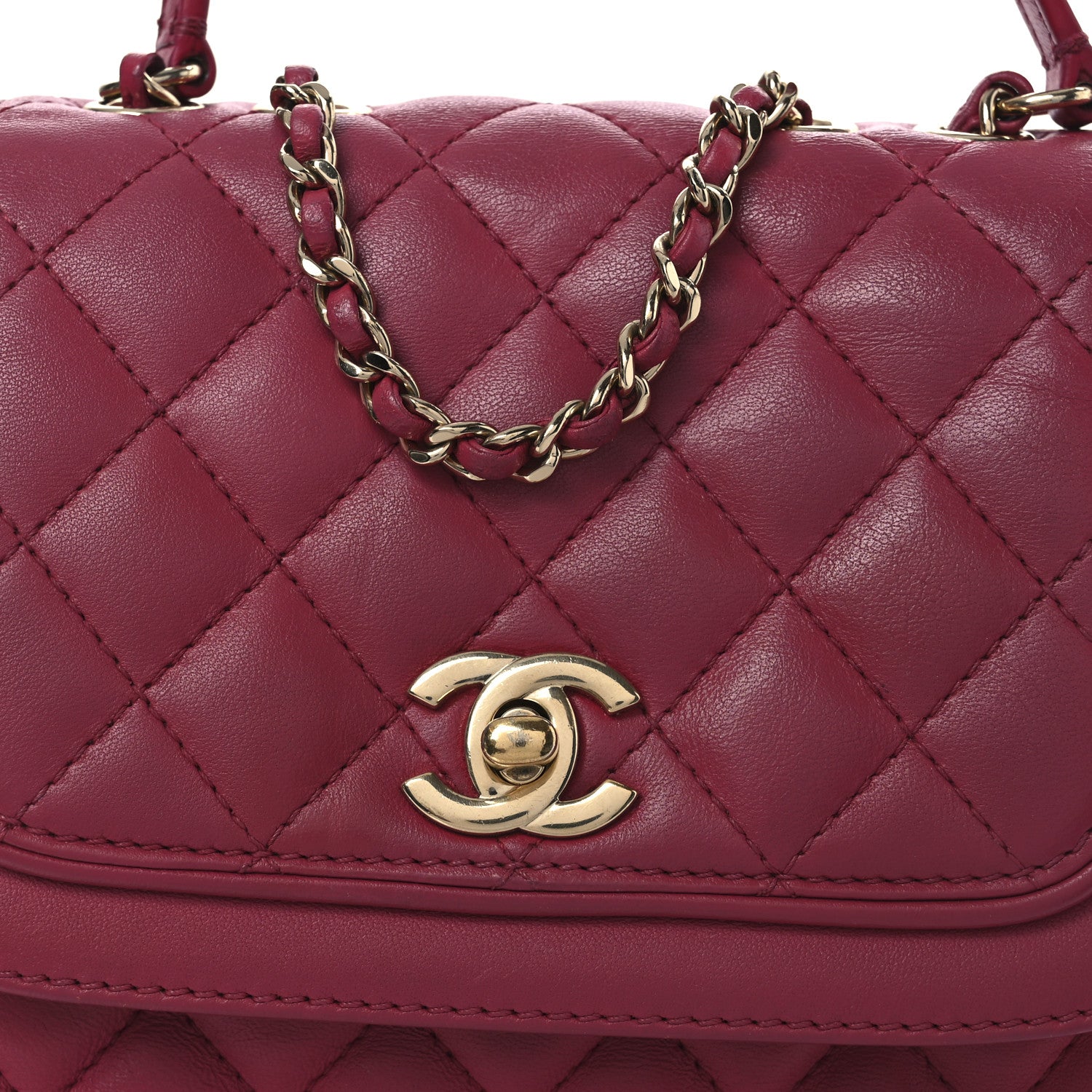 Chanel Lambskin Quilted Small Lovely Day Flap Pink 8 of 11