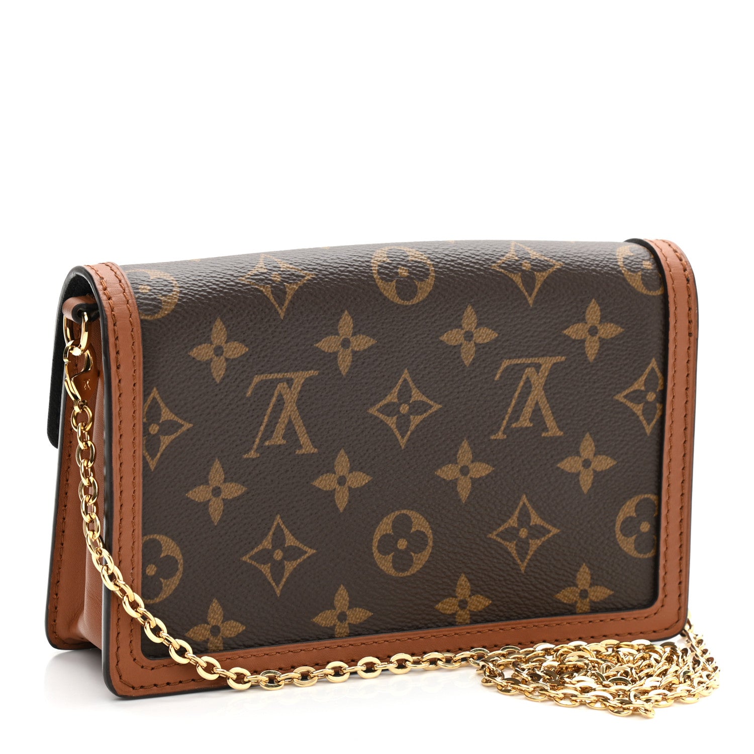 Louis Vuitton Reverse Monogram Dauphine Chain Wallet 3 of 10