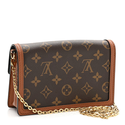 Louis Vuitton Reverse Monogram Dauphine Chain Wallet 3 of 10