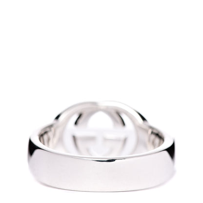 Gucci Sterling Silver Interlocking G Ring 54 6.75 3 of 5