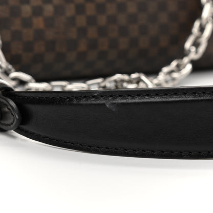 Louis Vuitton Transformed Damier Ebene Time Trunk Twist Shoulder Bag MM Black 11 of 11
