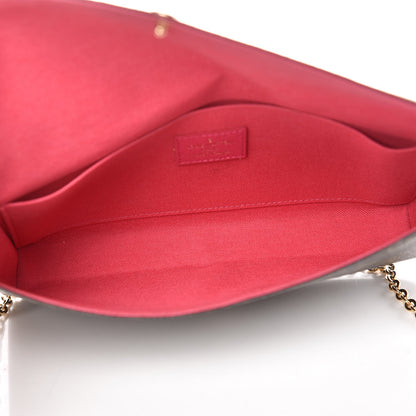Louis Vuitton Monogram LV Love Lock Pochette Felicie Chain Wallet 5 of 9