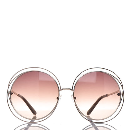 Chloe Oversized Round Carlina Oversized Round Sunglasses CE114ST Gold 2 of 7