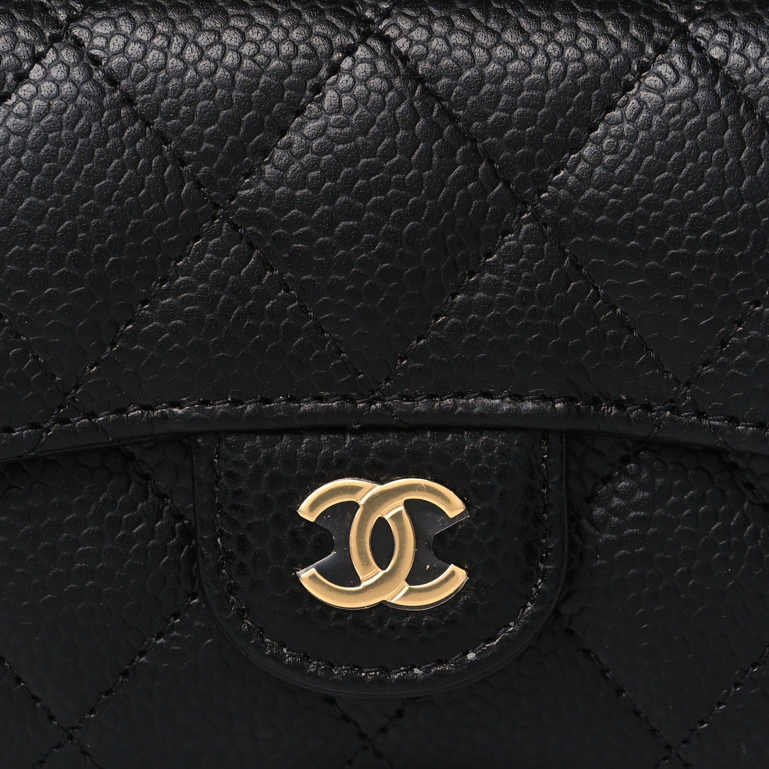 Chanel Caviar Quilted Flap Card Holder Black 7 of 10
