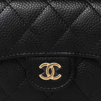 Chanel Caviar Quilted Flap Card Holder Black 7 of 10