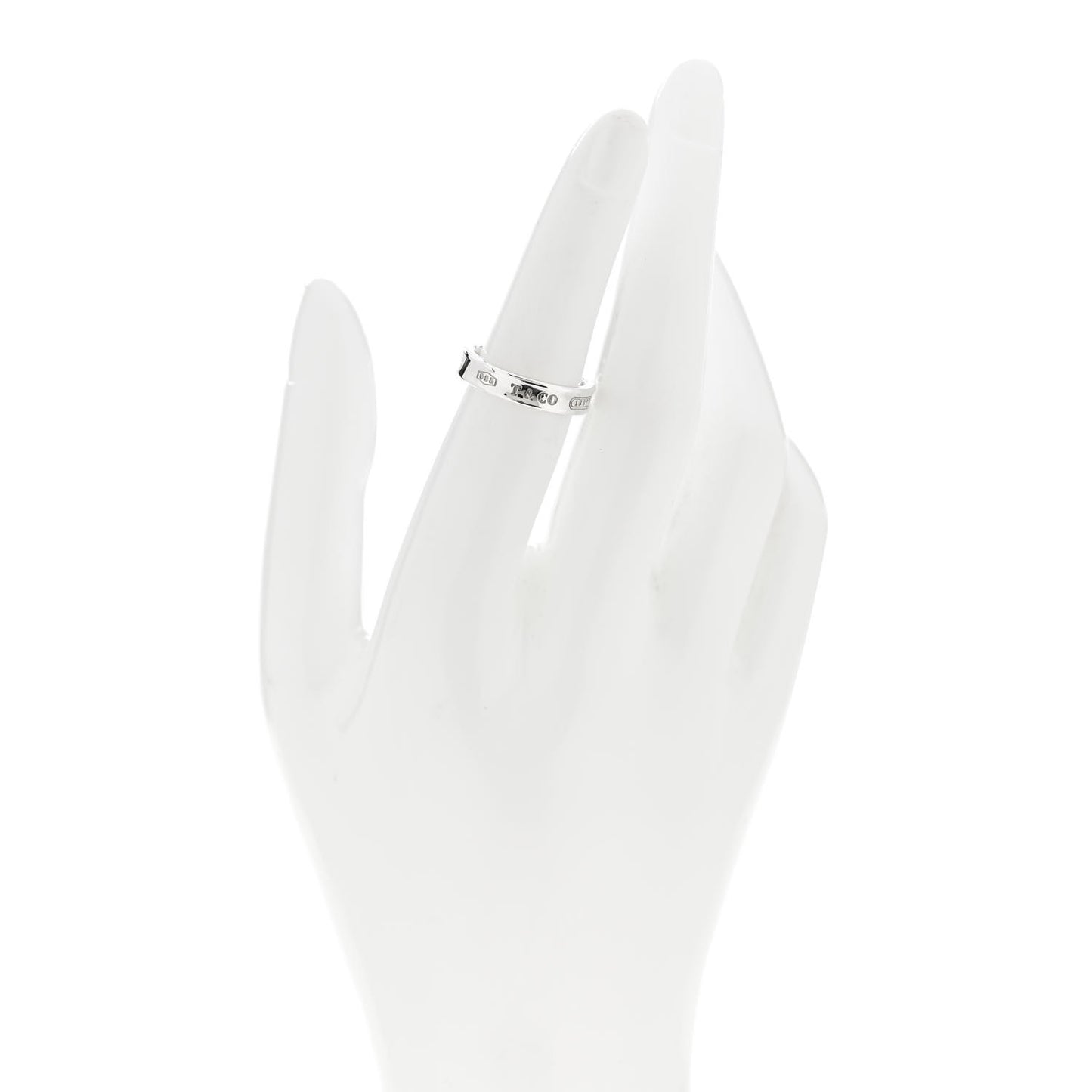 Sterling Silver Narrow 1837 Band Ring 50 5.5