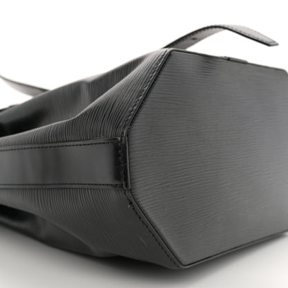 Louis Vuitton Epi Sac a Dos Drawstring Bag Black 9 of 12