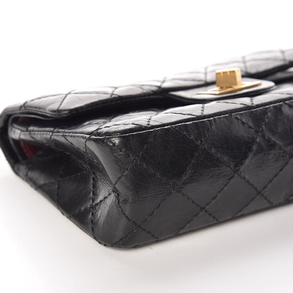 Chanel Aged Calfskin Quilted 50th Anniversary 2.55 Reissue 224 Flap Black 10 of 11