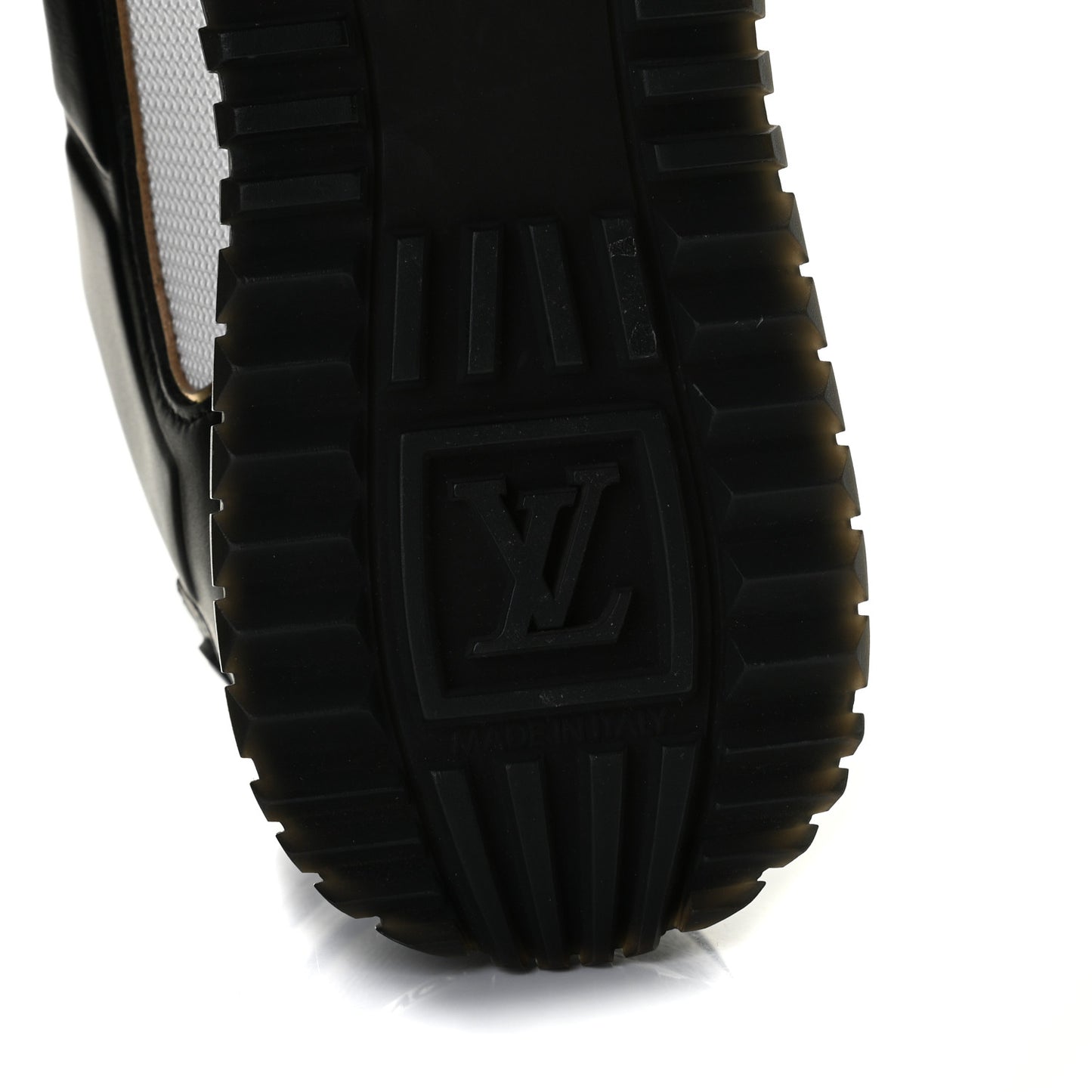 Calfskin Monogram Run Away Sneakers 35 Black