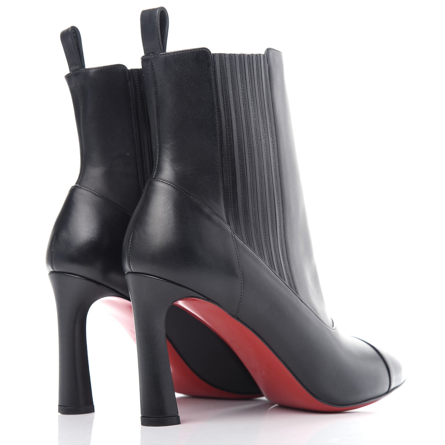 Calfskin Shine Me In The 90s 85 Ankle Boots 39.5 Black