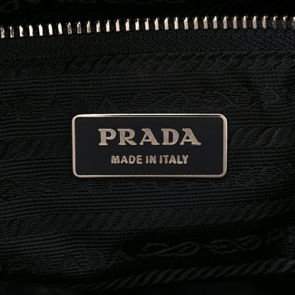 Prada Vitello Drive Perforated Bowling Bag Fuoco 6 of 34