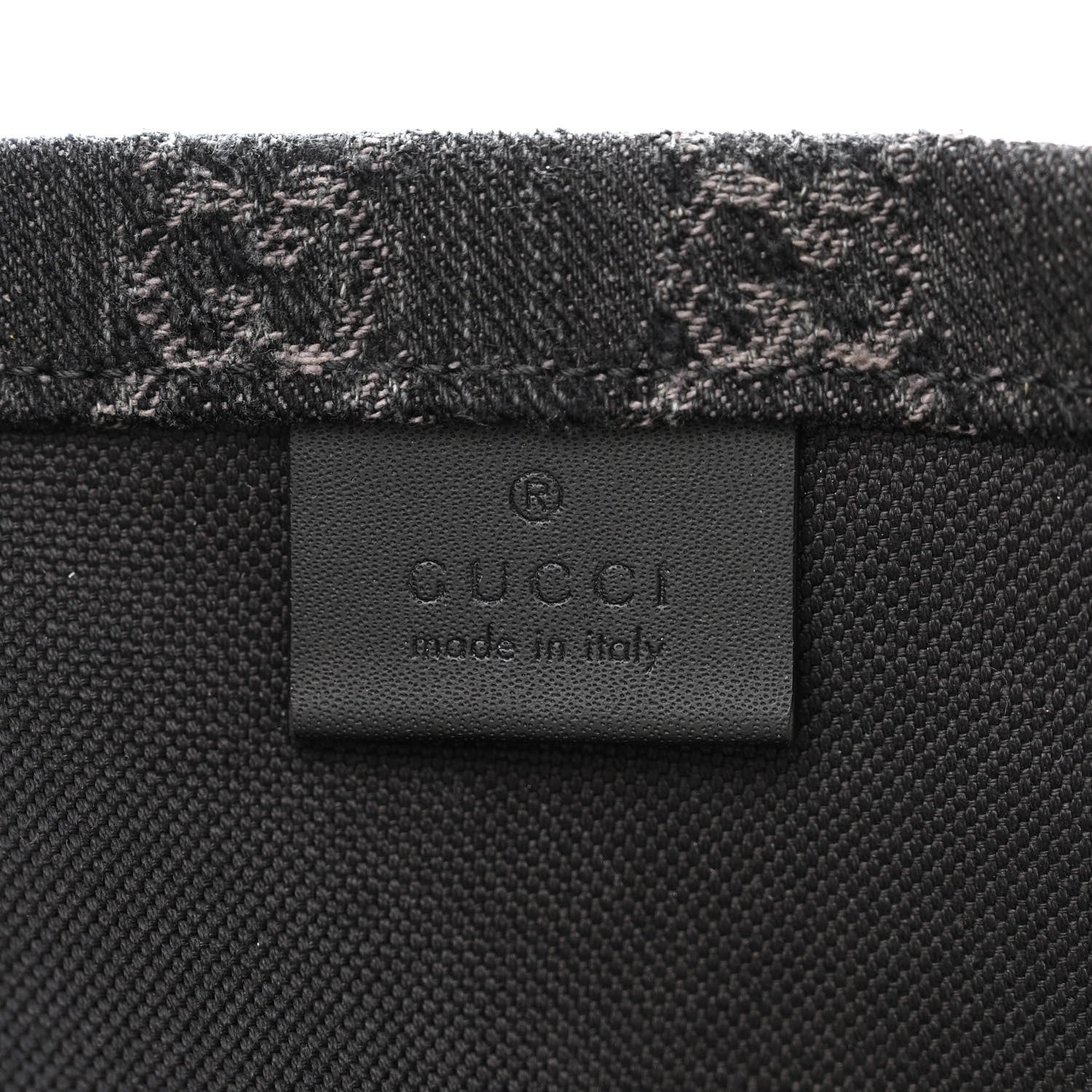 Gucci Denim Ophidia GG Monogram Large Tote Black Grey 8 of 12
