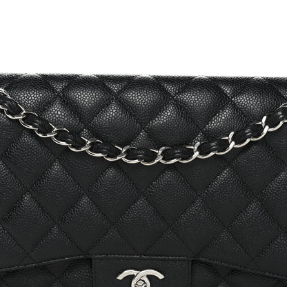 Chanel Caviar Quilted Jumbo Double Flap Black 8 of 13