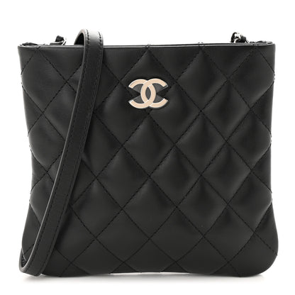 Chanel Lambskin Quilted Crossbody Bag Black 1 of 11