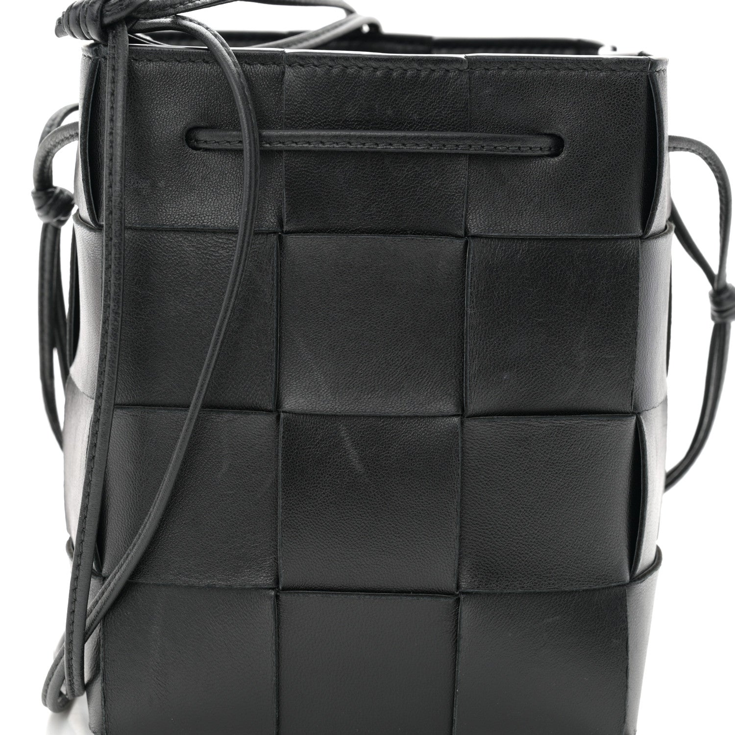 Bottega Veneta Nappa Maxi Intrecciato Cassette Bucket Bag Black 7 of 10