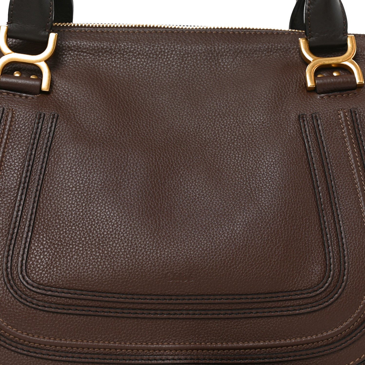Chloe Calfskin Large Marcie Satchel Ebony 8 of 10