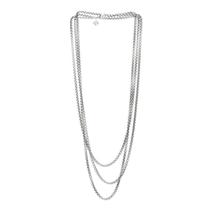 David Yurman Sterling Silver 14K Yellow Gold 3.6mm Medium Box Chain Necklace 72" 3 of 4