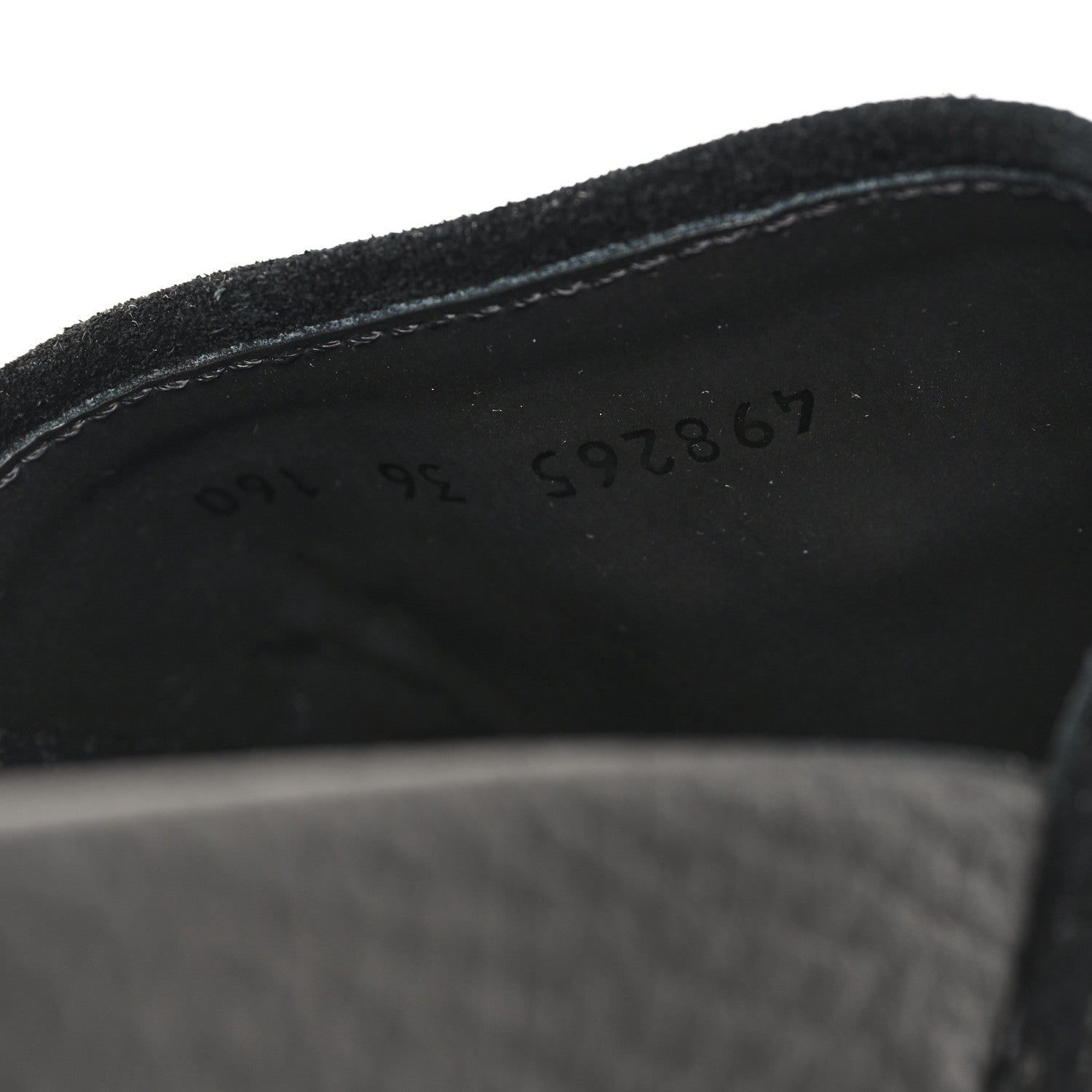 Gucci Suede Perforated Horsebit Slide Sandals 36 Black 8 of 8