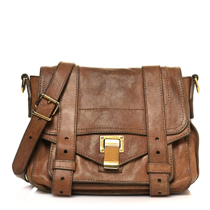 Proenza Schouler Lambskin PS1 Mini Pouch Messenger Bag Saddle 1 of 20