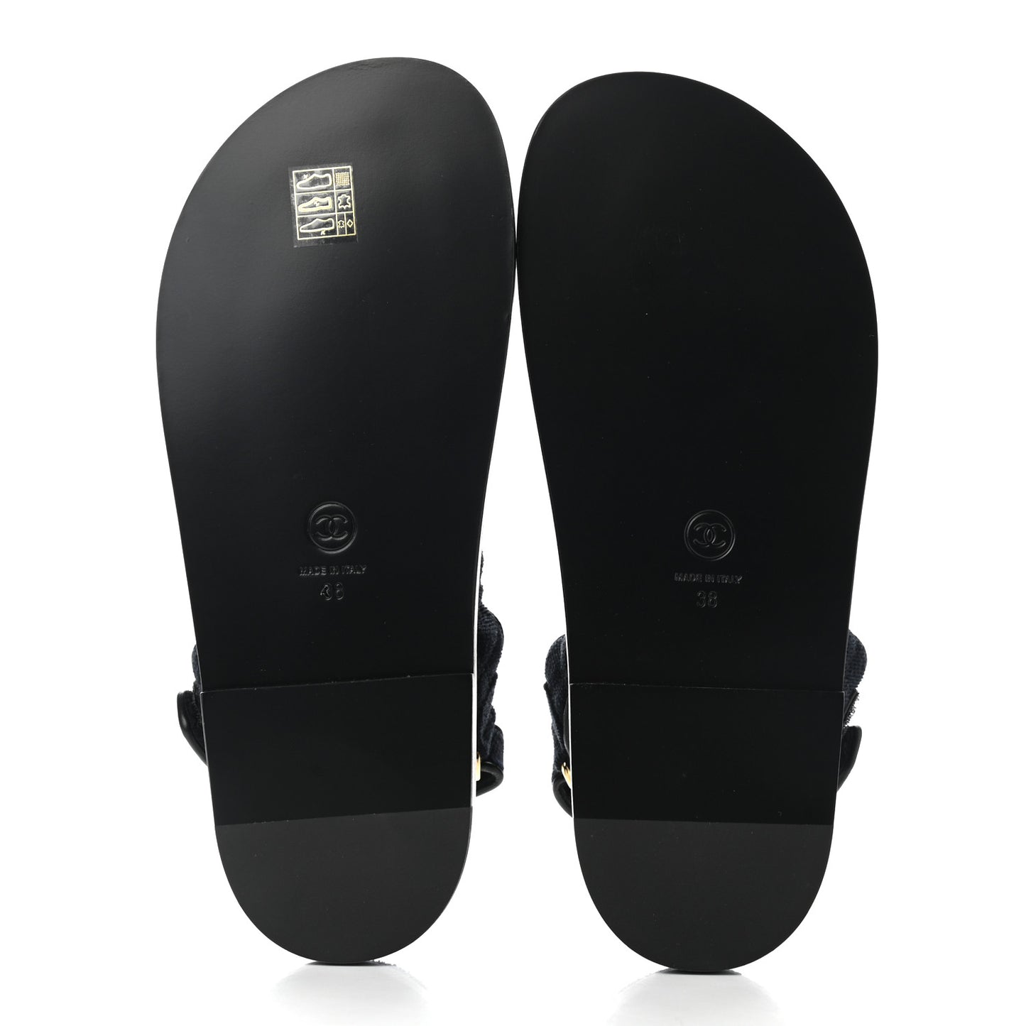 Velvet Velcro Dad Sandals 38 Navy Blue