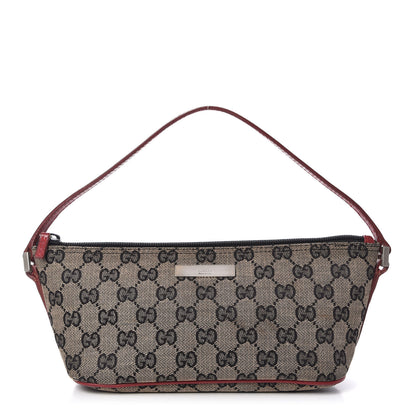 Gucci Monogram Boat Pochette Red 1 of 10