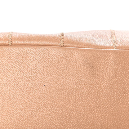 Chanel Caviar Square Stitched Tote Beige 13 of 15