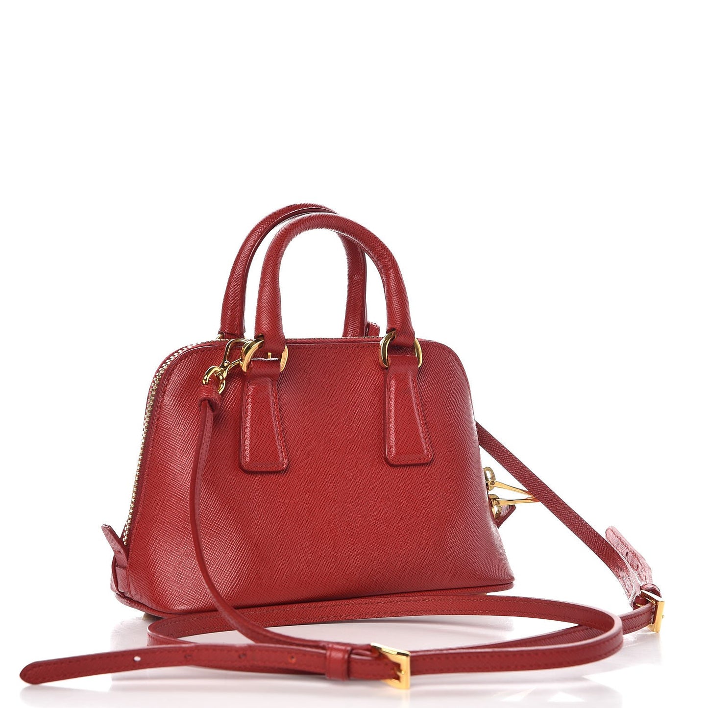 Saffiano Lux Mini Promenade Tote Fuoco