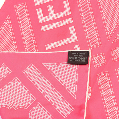 Hermes Silk Gavroche Sellier Pocket Square Scarf 2 of 3