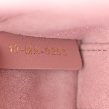 Christian Dior Lambskin Cannage Micro Lady D-Joy Rose De Vents 7 of 10