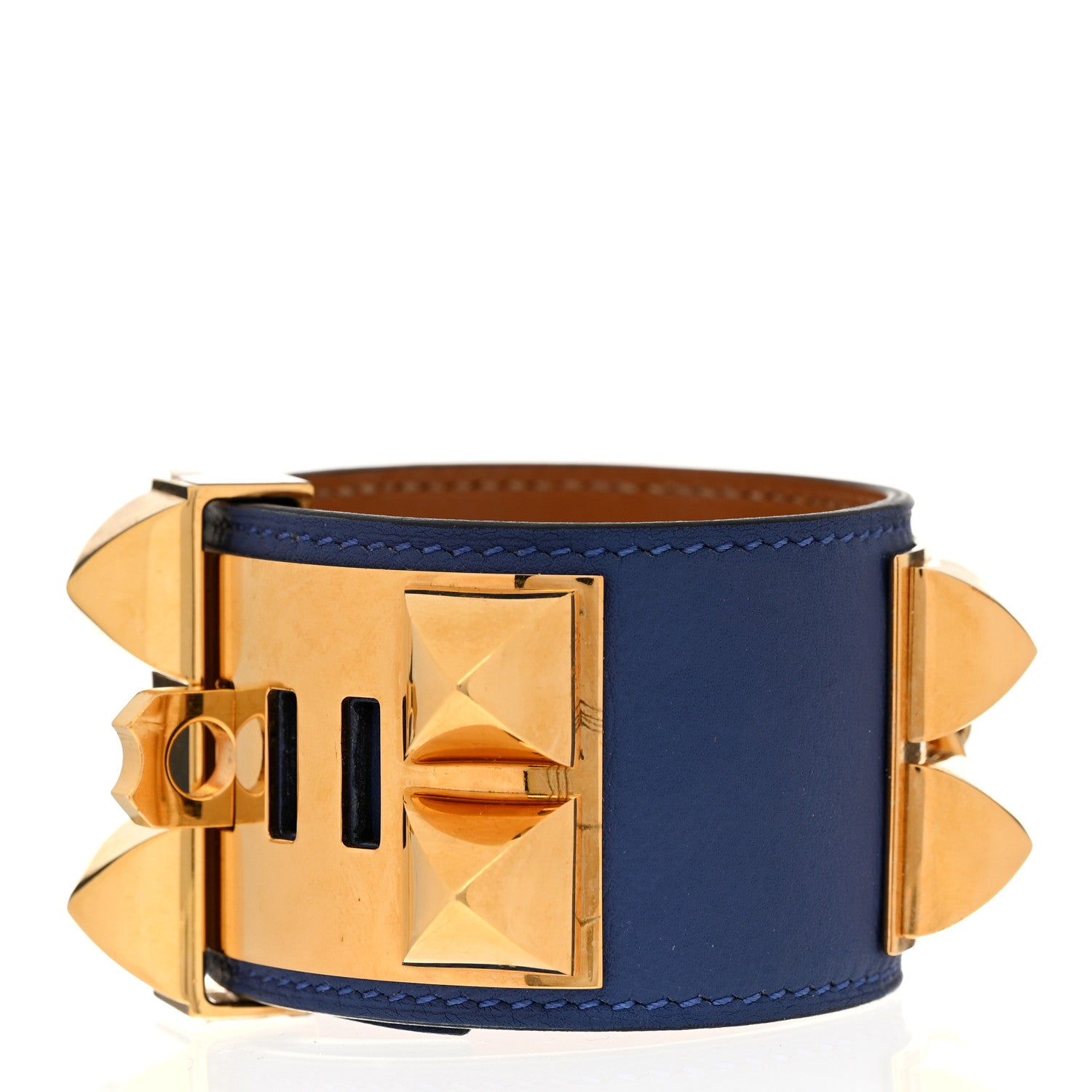 Hermes Swift Collier de Chien CDC Bracelet T2 Bleu Agate 3 of 6
