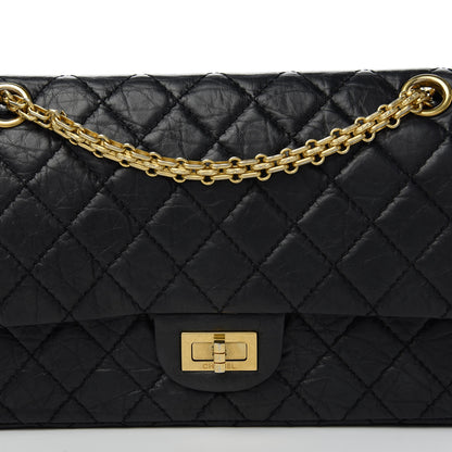 Chanel Aged Calfskin Quilted 2.55 Reissue 225 Flap Black 10 of 12