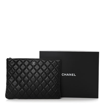 Chanel Caviar Quilted Medium Cosmetic Case Black 11 of 11