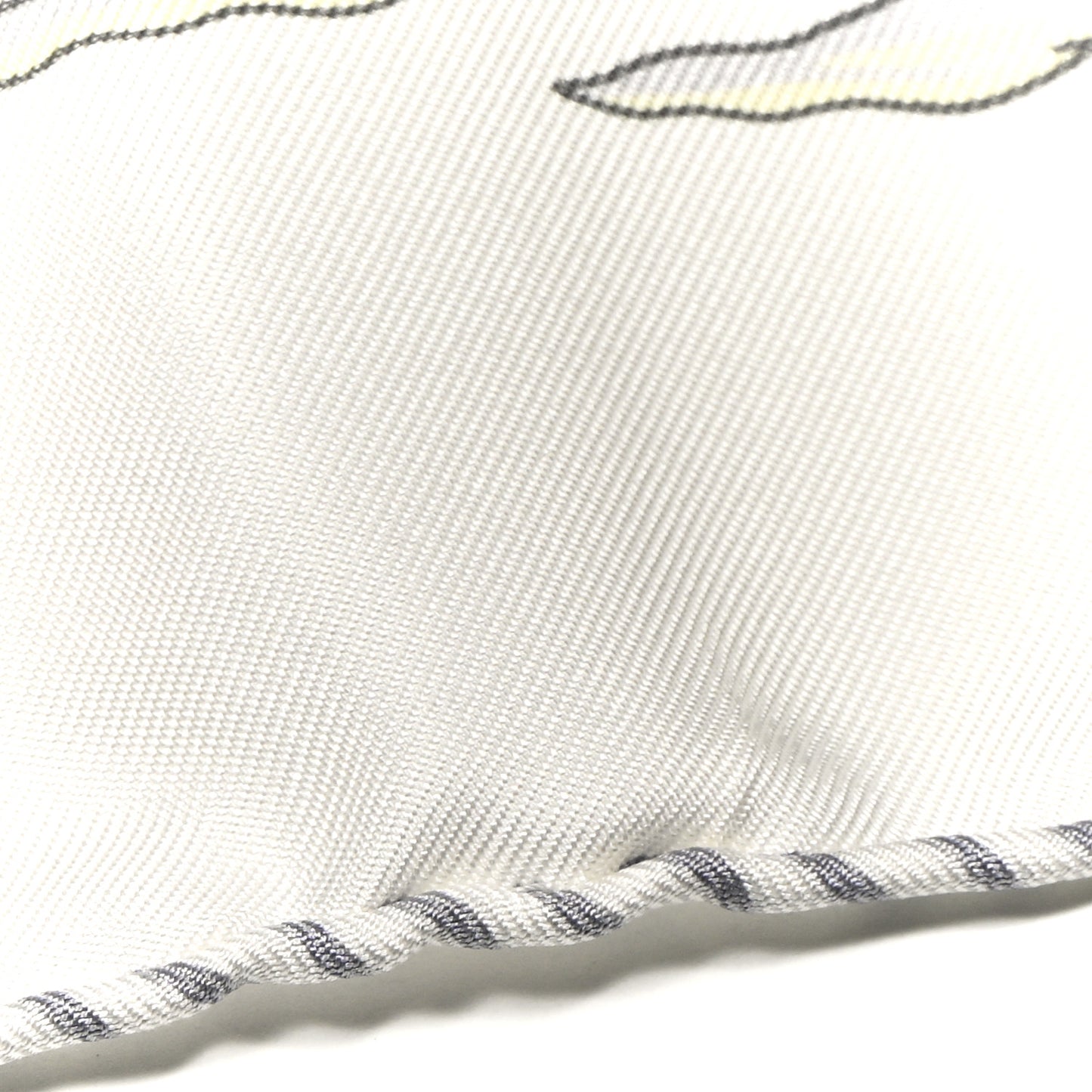 Silk Sur Mon Nuage Scarf 90 White Gris Perle Multicolore