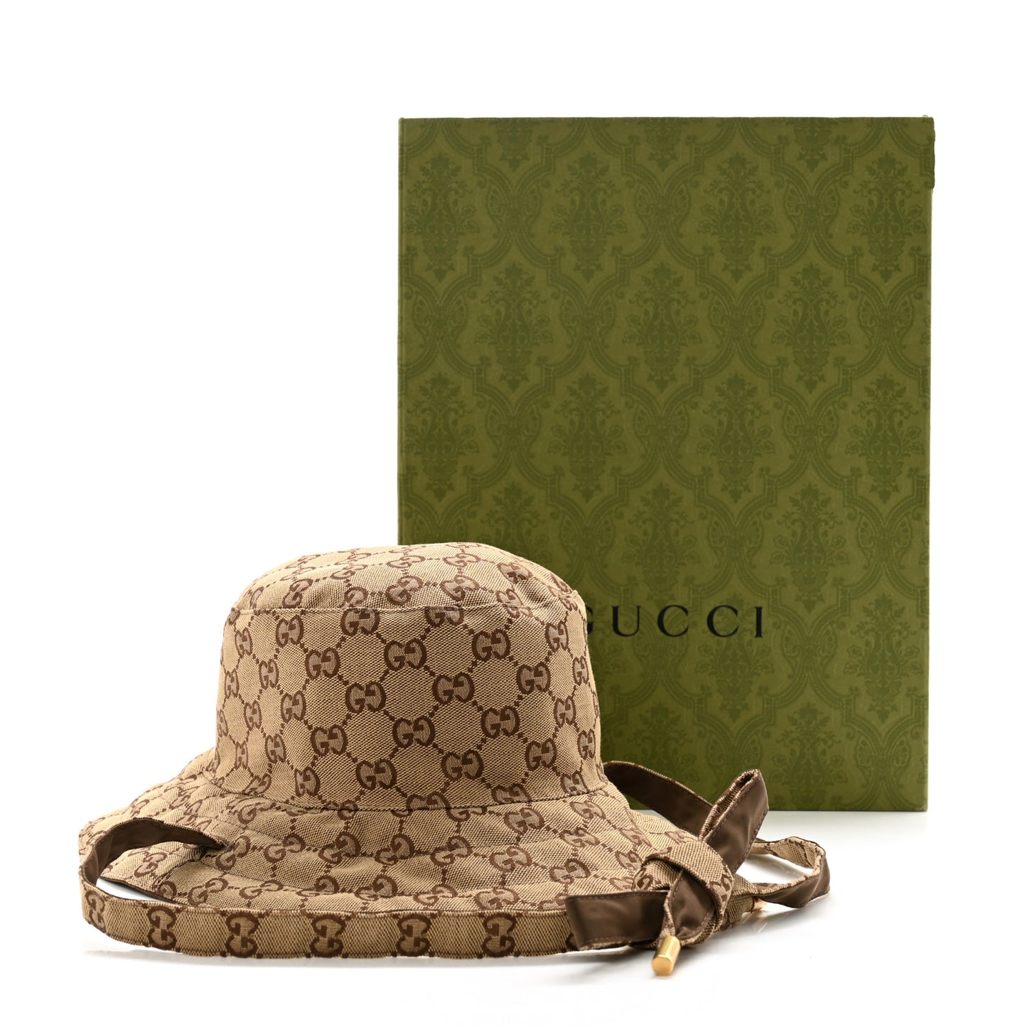 Canvas Monogram Reversible Bucket Hat M Brown