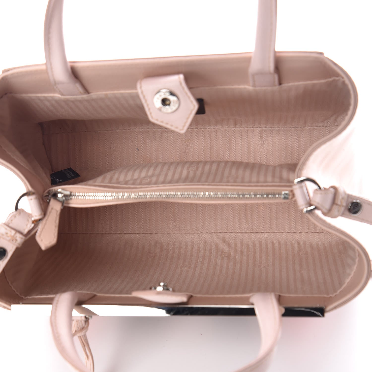 Fendi Vitello Elite Monster Petite 2Jours Tote Rosa Plaster 8 of 15