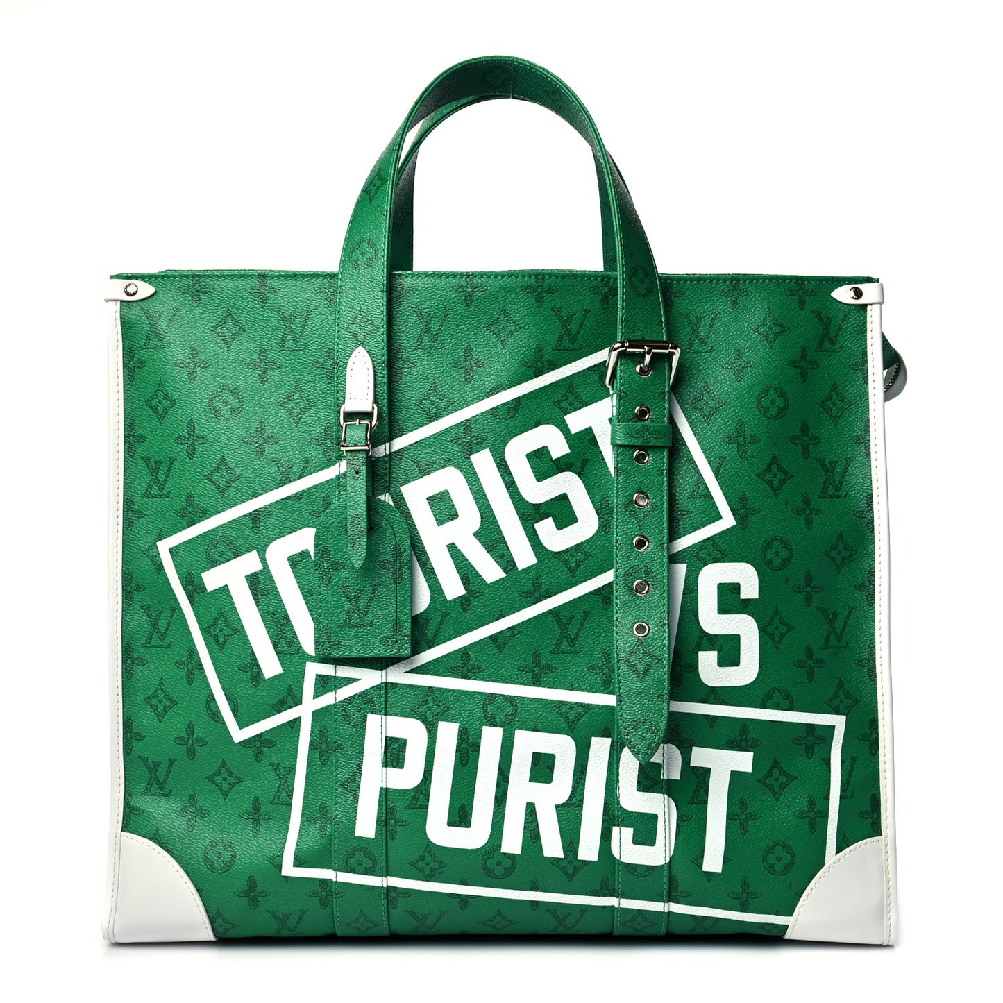 Vintage Monogram Everyday LV Cabas Zippe GM Green