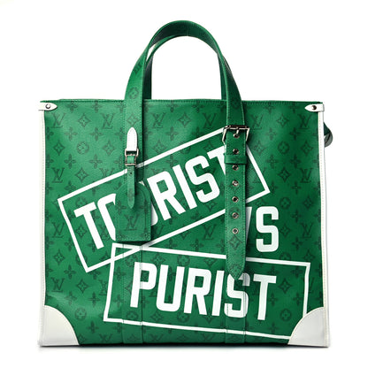 Louis Vuitton Vintage Monogram Everyday LV Cabas Zippe GM Green 1 of 8
