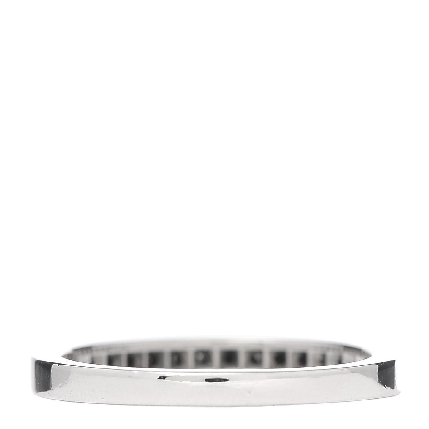 Platinum Diamond Half Circle Wedding Band Ring 54 6.75