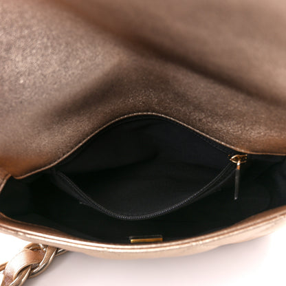 Chanel Metallic Lambskin Lacquered Quilted Small Flap Gold 6 of 11